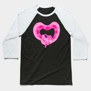 Pink Kaa Heart Baseball T-Shirt